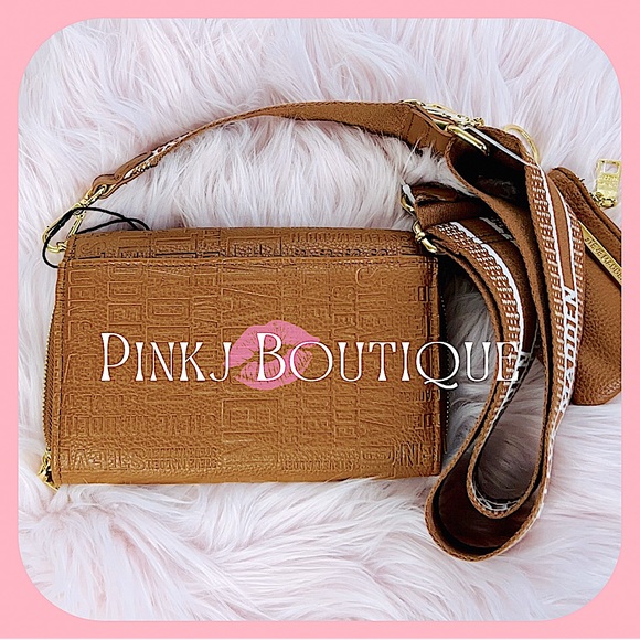 💗👜{Steve Madden} Stylish Brown {COGNAC BLAURIE} Crossbody | Wallet | Bag! - Picture 5 of 7